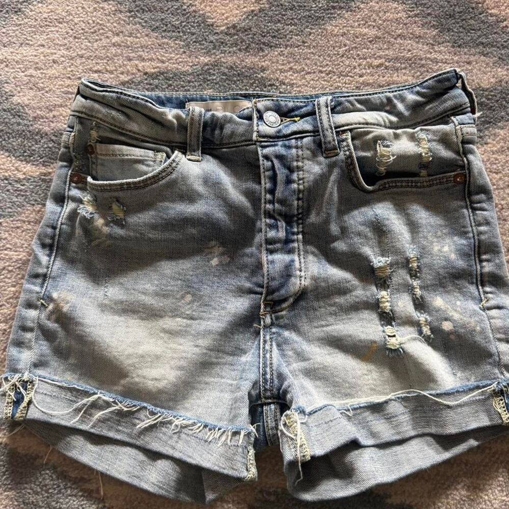 Anthropologie Women's Blue Shorts - Picture 1 of 5
